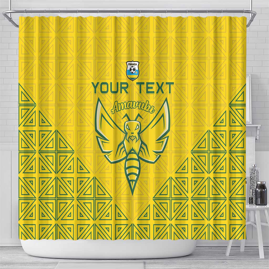 Custom Rwanda Football Shower Curtain Amavubi Oyeee!
