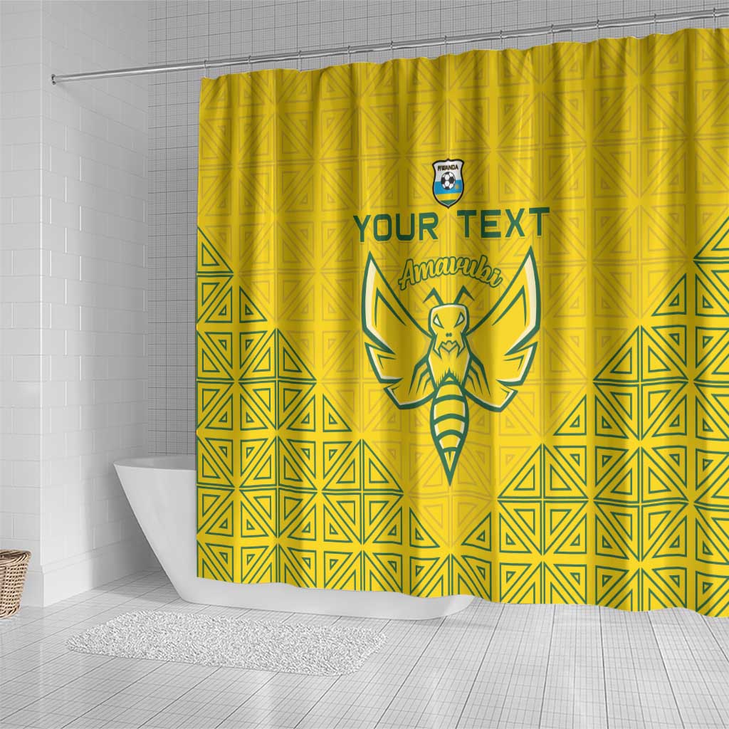 Custom Rwanda Football Shower Curtain Amavubi Oyeee!