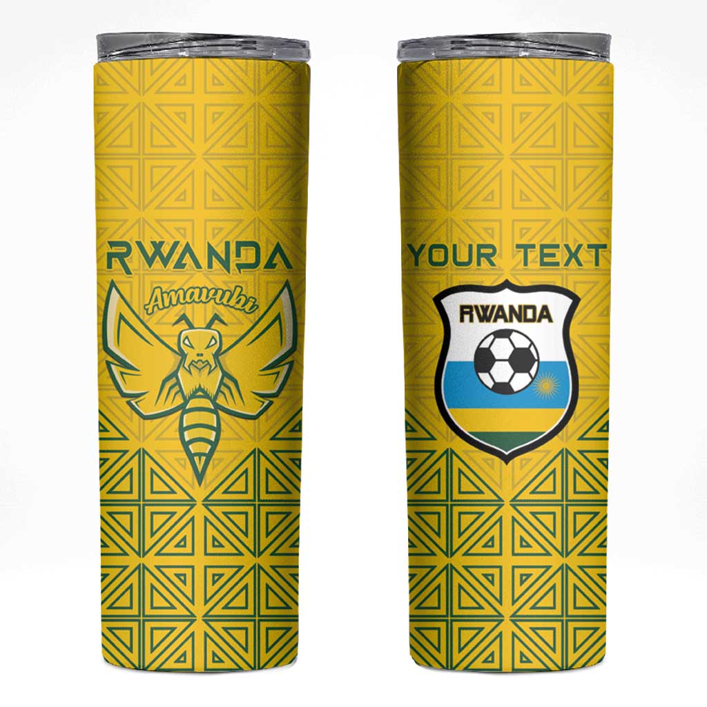 Custom Rwanda Football Skinny Tumbler Amavubi Oyeee!