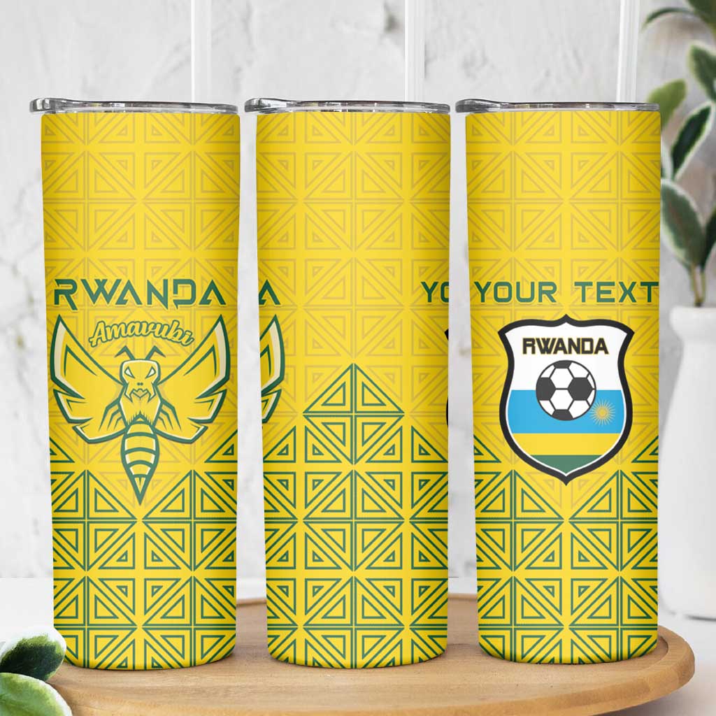 Custom Rwanda Football Skinny Tumbler Amavubi Oyeee!