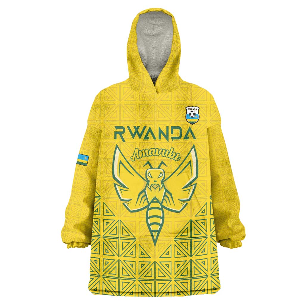 Custom Rwanda Football Wearable Blanket Hoodie Amavubi Oyeee!