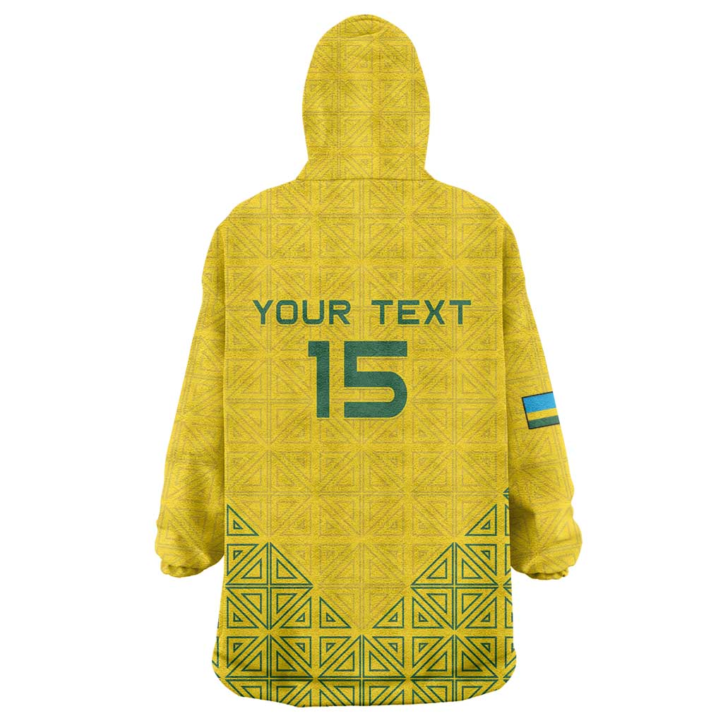 Custom Rwanda Football Wearable Blanket Hoodie Amavubi Oyeee!