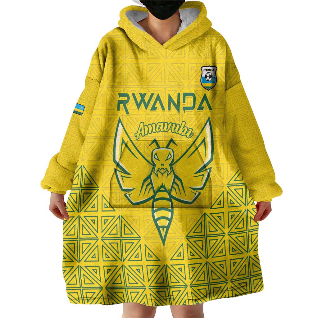 Custom Rwanda Football Wearable Blanket Hoodie Amavubi Oyeee!
