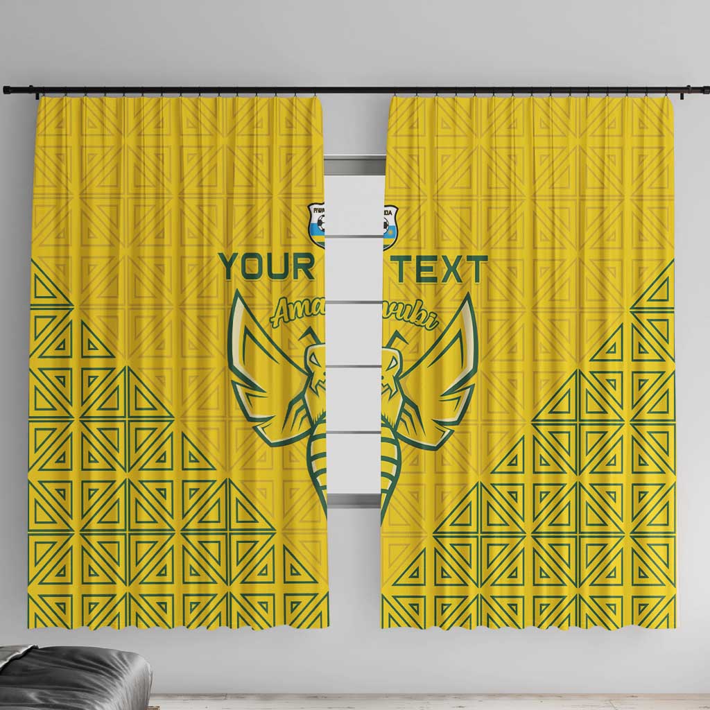 Custom Rwanda Football Window Curtain Amavubi Oyeee!