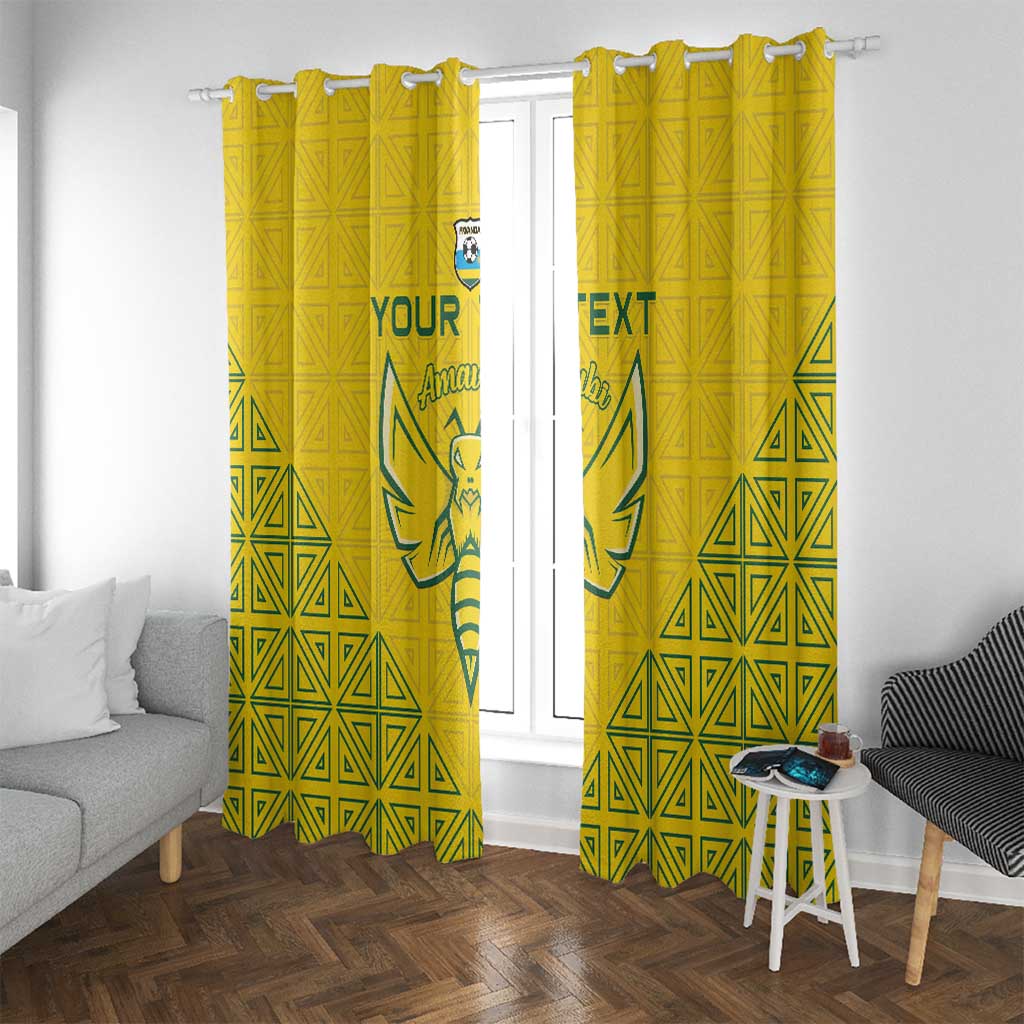 Custom Rwanda Football Window Curtain Amavubi Oyeee!