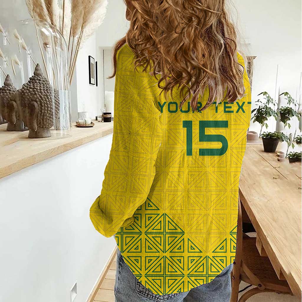 Custom Rwanda Football Women Casual Shirt Amavubi Oyeee!