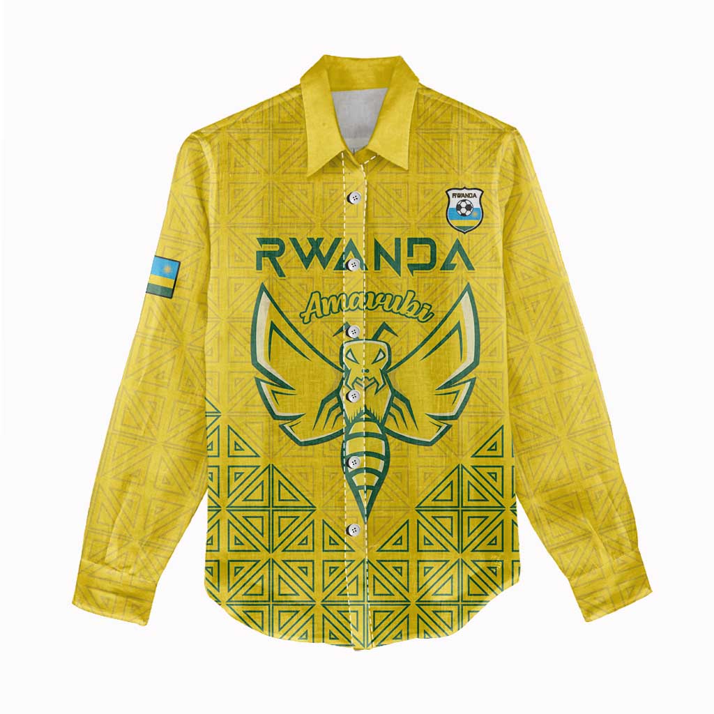 Custom Rwanda Football Women Casual Shirt Amavubi Oyeee!