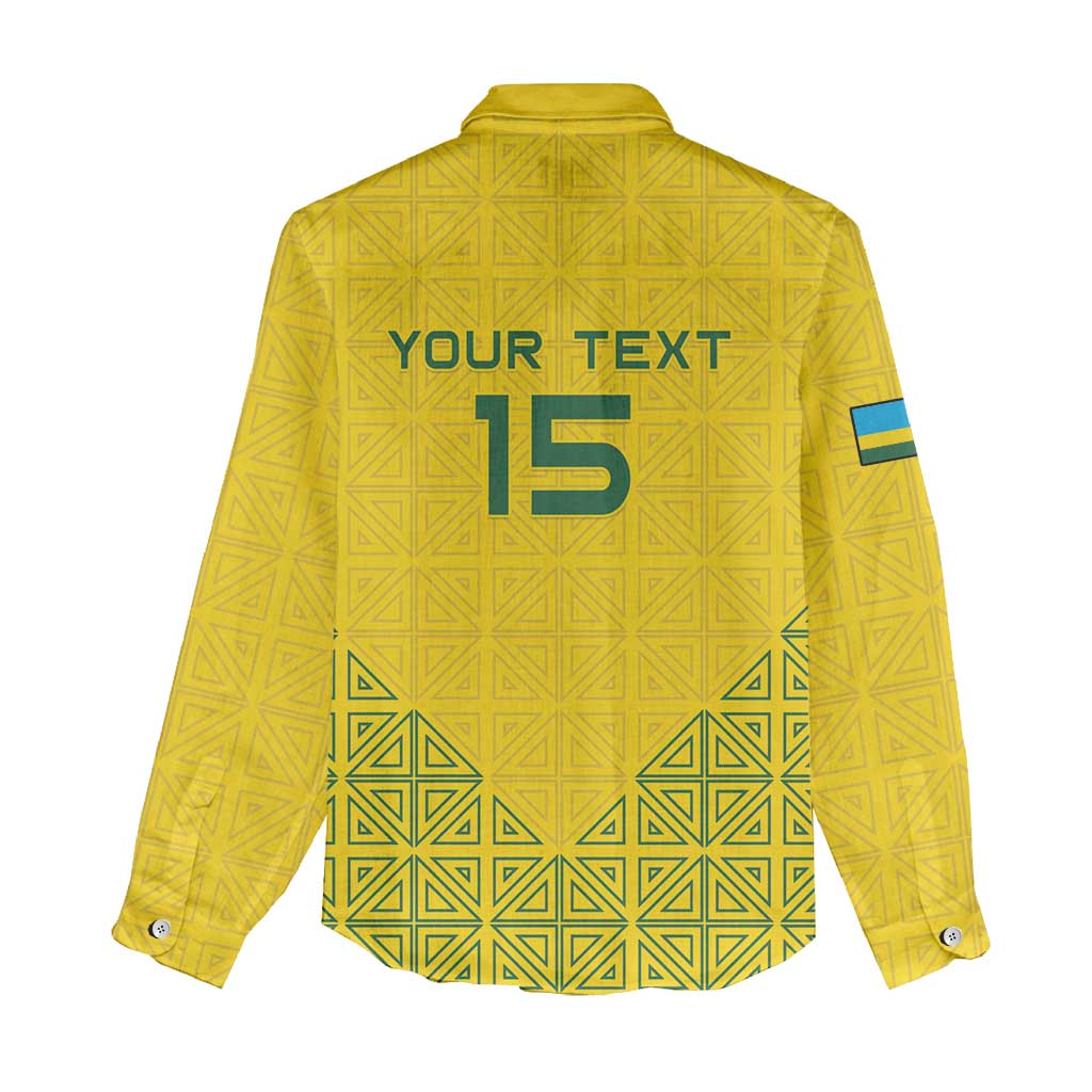 Custom Rwanda Football Women Casual Shirt Amavubi Oyeee!