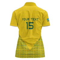 Custom Rwanda Football Women Polo Shirt Amavubi Oyeee!