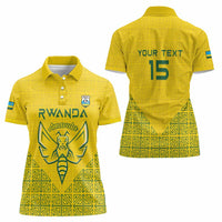Custom Rwanda Football Women Polo Shirt Amavubi Oyeee!