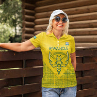 Custom Rwanda Football Women Polo Shirt Amavubi Oyeee!