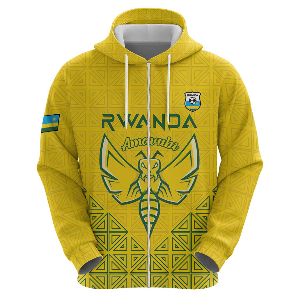 Custom Rwanda Football Zip Hoodie Amavubi Oyeee!