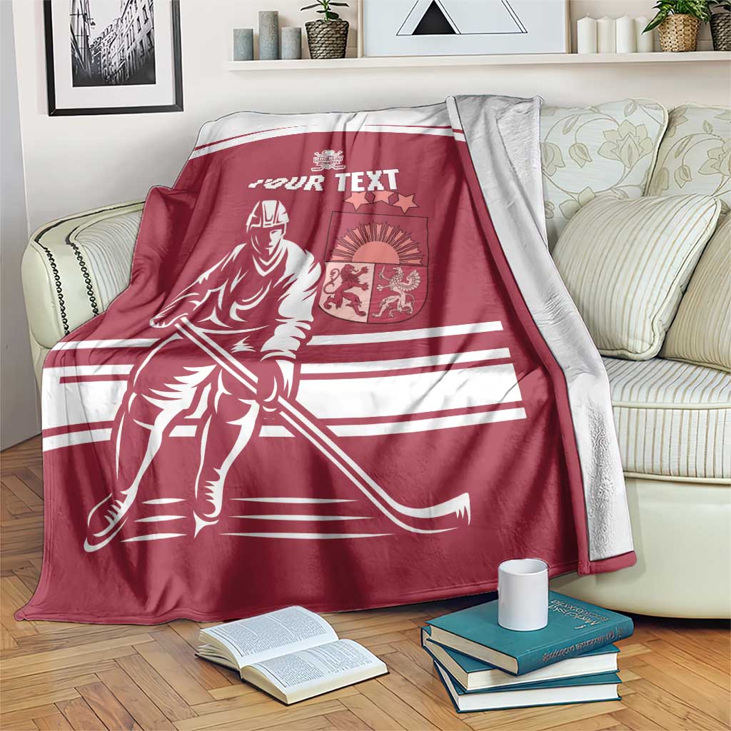 Custom Latvia Hockey Blanket Latvija Latvija