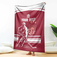 Custom Latvia Hockey Blanket Latvija Latvija
