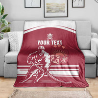 Custom Latvia Hockey Blanket Latvija Latvija