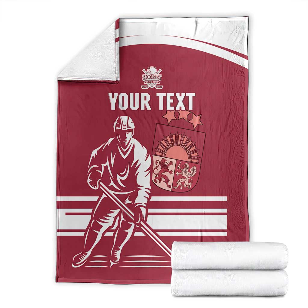 Custom Latvia Hockey Blanket Latvija Latvija