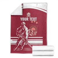 Custom Latvia Hockey Blanket Latvija Latvija