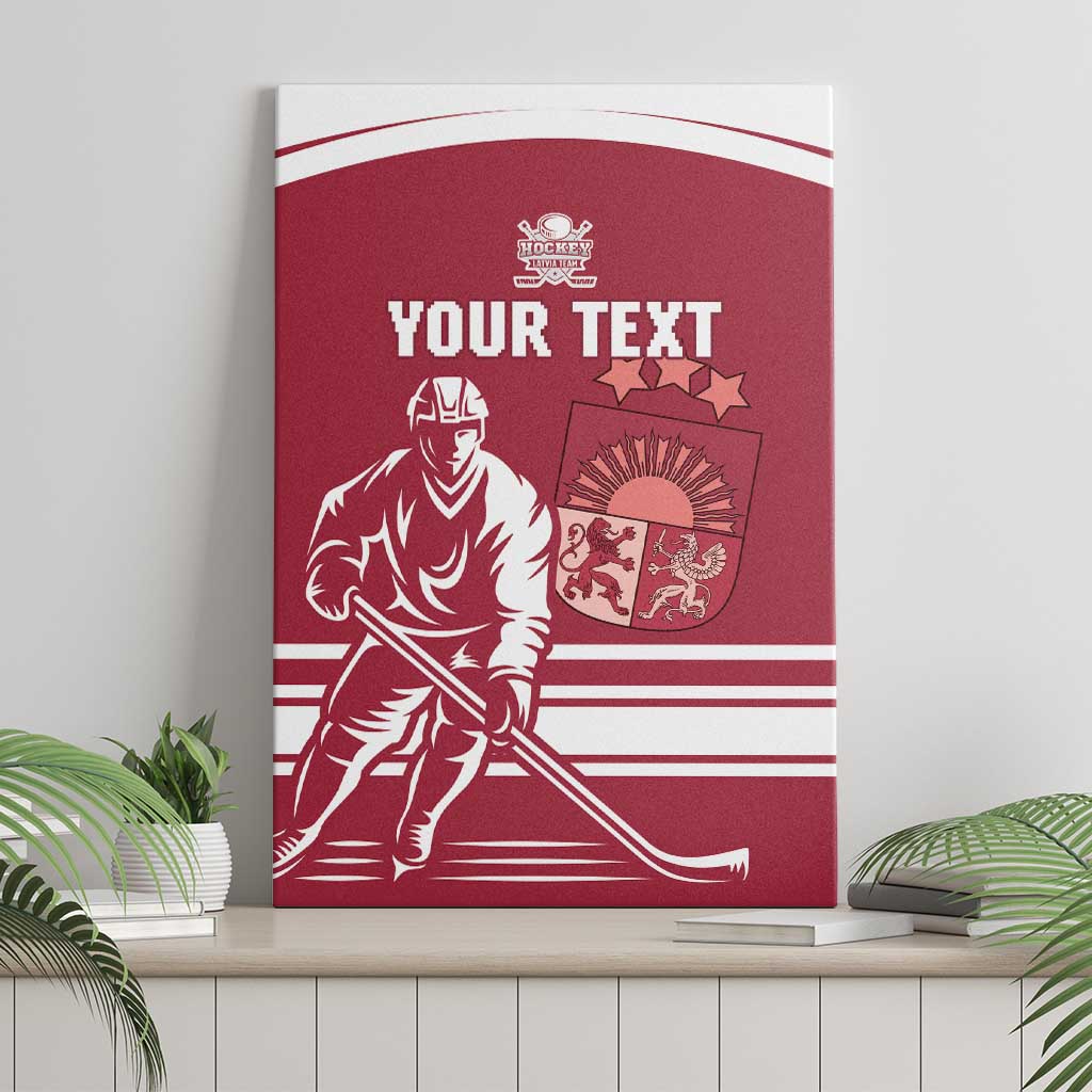 Custom Latvia Hockey Canvas Wall Art Latvija Latvija