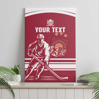 Custom Latvia Hockey Canvas Wall Art Latvija Latvija