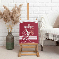 Custom Latvia Hockey Canvas Wall Art Latvija Latvija