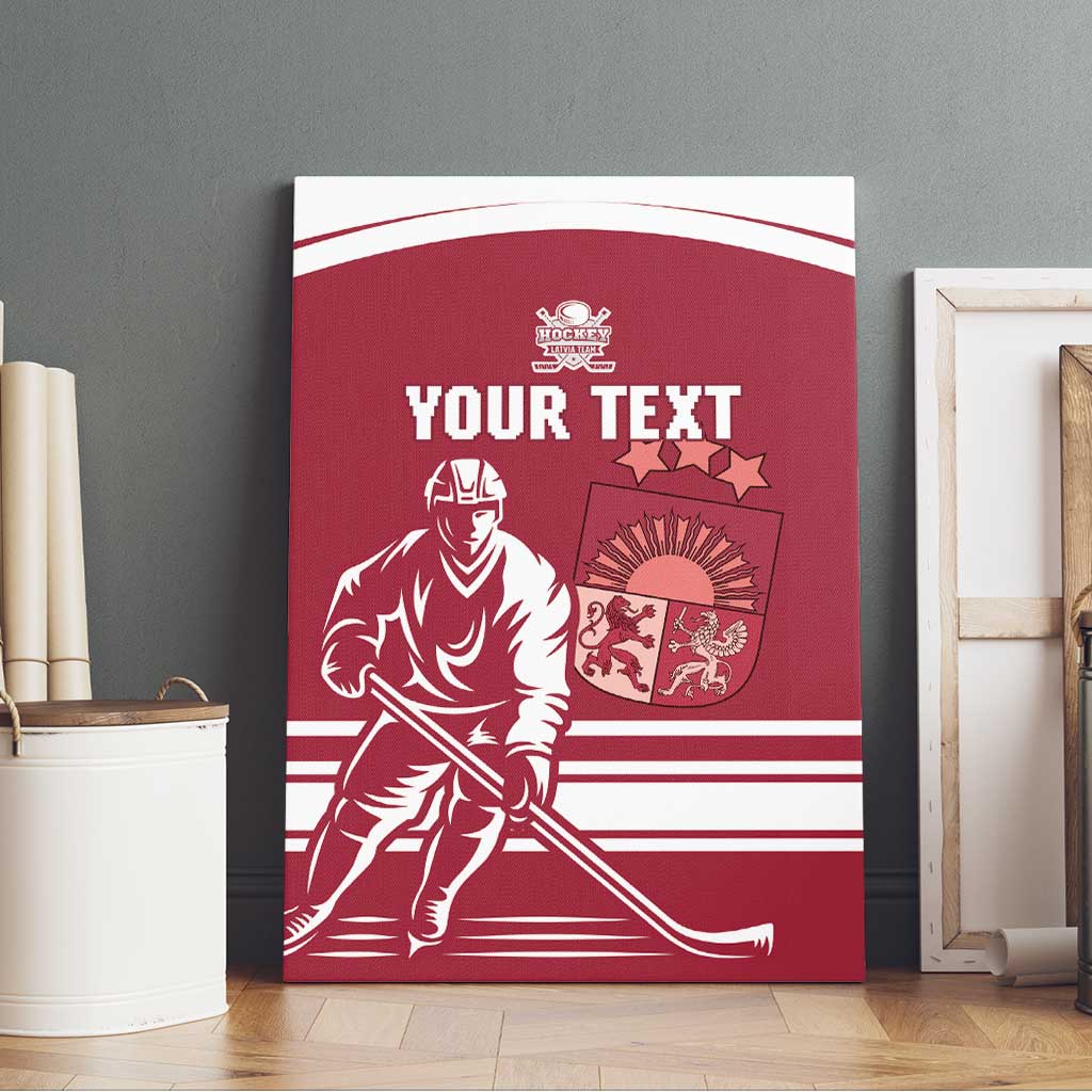 Custom Latvia Hockey Canvas Wall Art Latvija Latvija