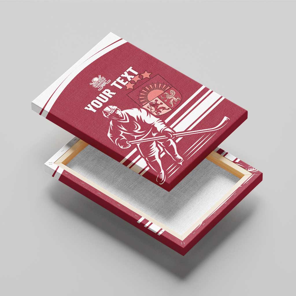 Custom Latvia Hockey Canvas Wall Art Latvija Latvija