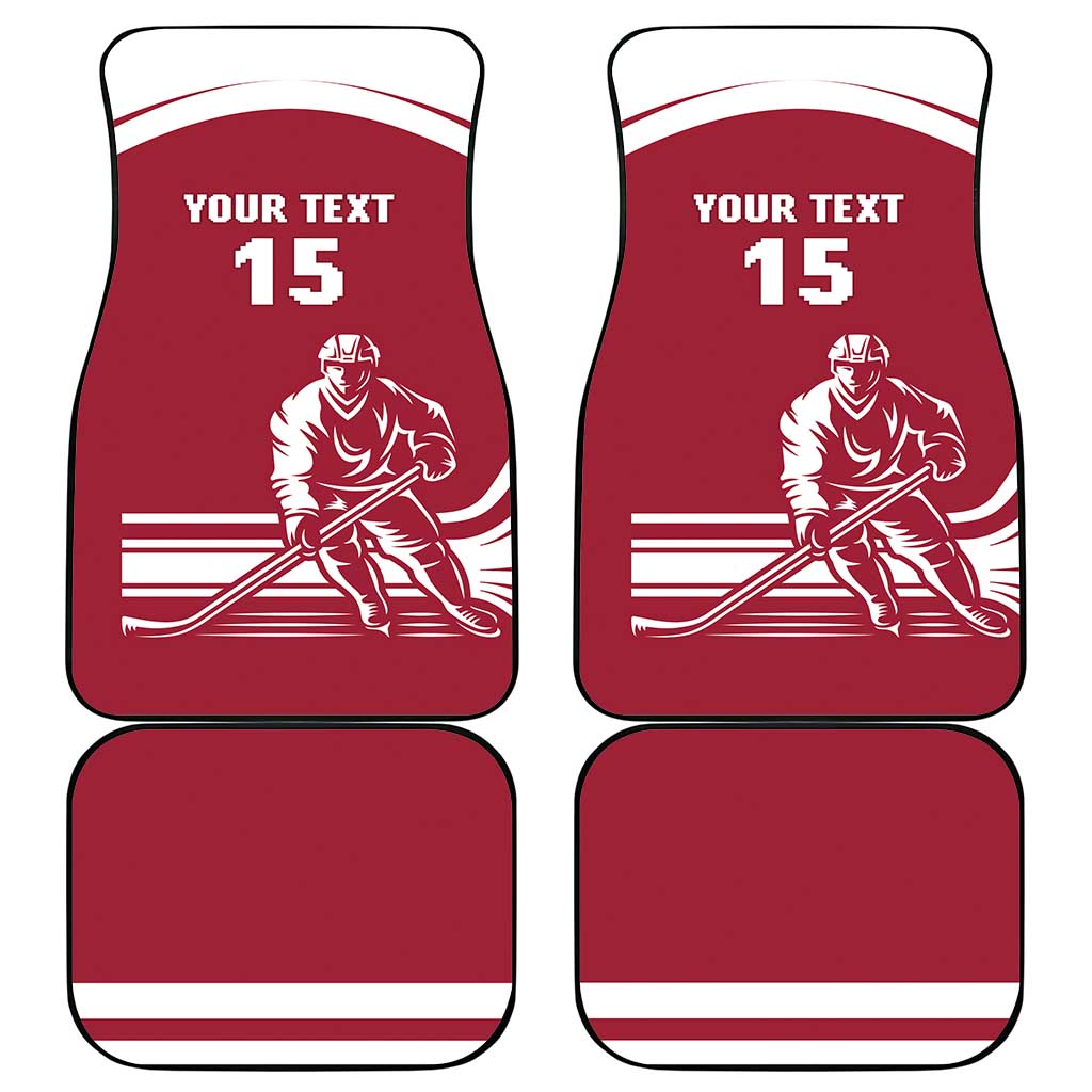 Custom Latvia Hockey Car Mats Latvija Latvija