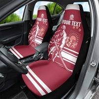 Custom Latvia Hockey Car Seat Cover Latvija Latvija