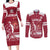 Custom Latvia Hockey Couples Matching Long Sleeve Bodycon Dress and Long Sleeve Button Shirt Latvija Latvija