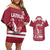 Custom Latvia Hockey Couples Matching Off Shoulder Short Dress and Hawaiian Shirt Latvija Latvija