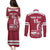 Custom Latvia Hockey Couples Matching Puletasi and Long Sleeve Button Shirt Latvija Latvija