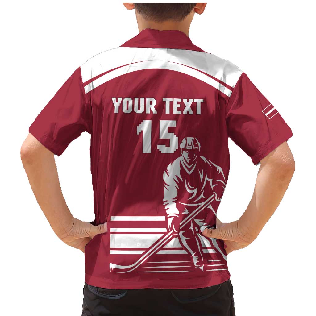Custom Latvia Hockey Family Matching Mermaid Dress and Hawaiian Shirt Latvija Latvija