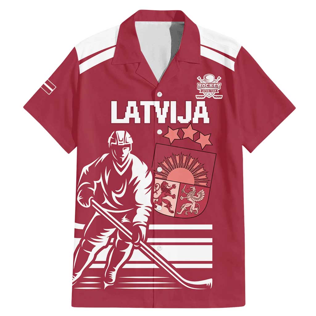 Custom Latvia Hockey Family Matching Mermaid Dress and Hawaiian Shirt Latvija Latvija