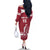 Custom Latvia Hockey Family Matching Off The Shoulder Long Sleeve Dress and Hawaiian Shirt Latvija Latvija