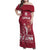 Custom Latvia Hockey Family Matching Off Shoulder Maxi Dress and Hawaiian Shirt Latvija Latvija