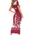 Custom Latvia Hockey Family Matching Short Sleeve Bodycon Dress and Hawaiian Shirt Latvija Latvija