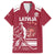 Custom Latvia Hockey Family Matching Summer Maxi Dress and Hawaiian Shirt Latvija Latvija