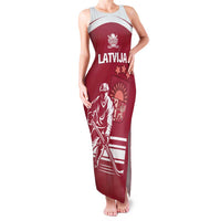 Custom Latvia Hockey Family Matching Tank Maxi Dress and Hawaiian Shirt Latvija Latvija