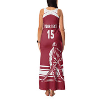 Custom Latvia Hockey Family Matching Tank Maxi Dress and Hawaiian Shirt Latvija Latvija