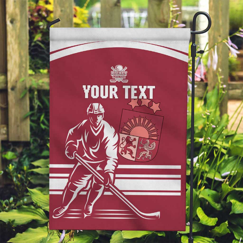 Custom Latvia Hockey Garden Flag Latvija Latvija