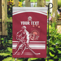 Custom Latvia Hockey Garden Flag Latvija Latvija