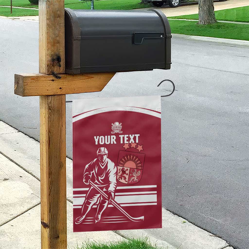 Custom Latvia Hockey Garden Flag Latvija Latvija