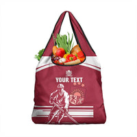 Custom Latvia Hockey Grocery Bag Latvija Latvija