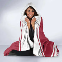 Custom Latvia Hockey Hooded Blanket Latvija Latvija