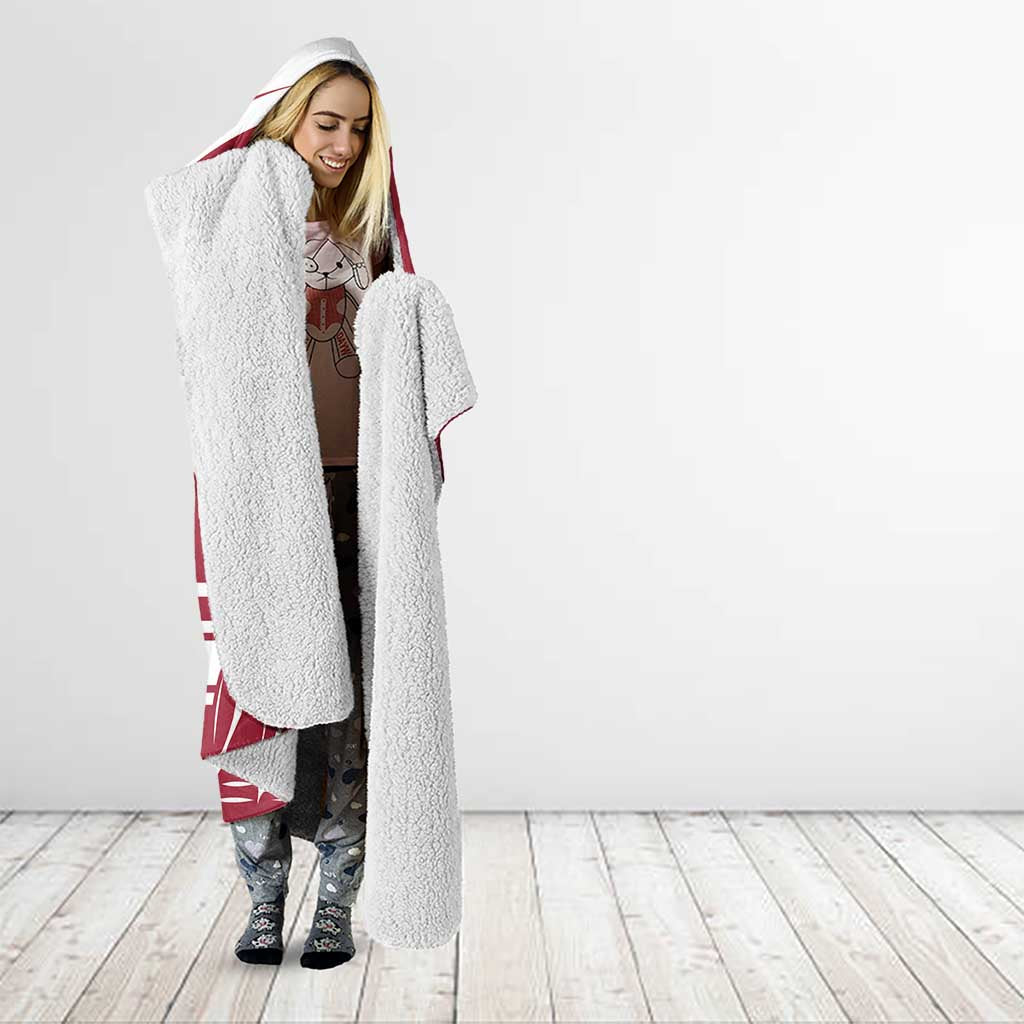Custom Latvia Hockey Hooded Blanket Latvija Latvija
