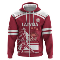 Custom Latvia Hockey Hoodie Latvija Latvija