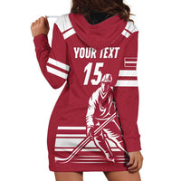 Custom Latvia Hockey Hoodie Dress Latvija Latvija