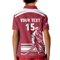 Custom Latvia Hockey Kid Polo Shirt Latvija Latvija