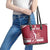 Custom Latvia Hockey Leather Tote Bag Latvija Latvija