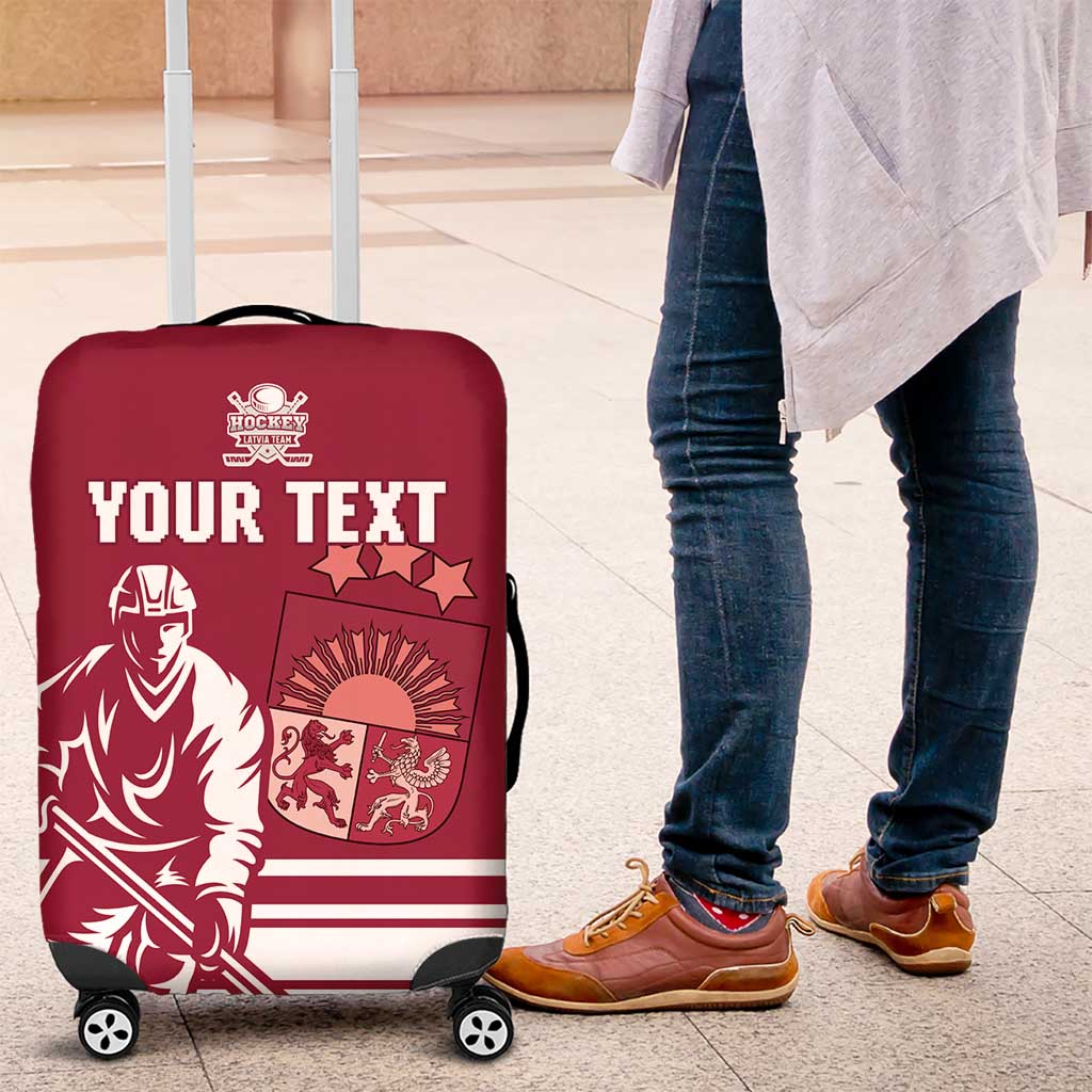 Custom Latvia Hockey Luggage Cover Latvija Latvija